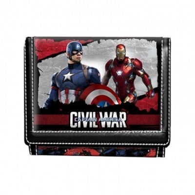 Carteira Capitão Marvel  América Civil War Shield