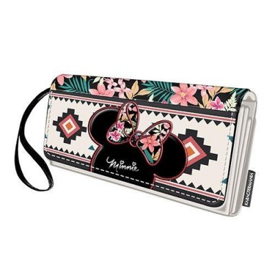 Carteira dupla grande Disney Minnie Tribal