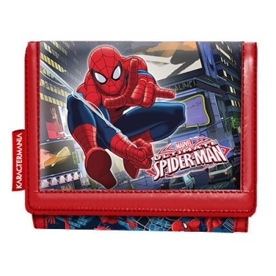 Carteira velcro homem aranha black