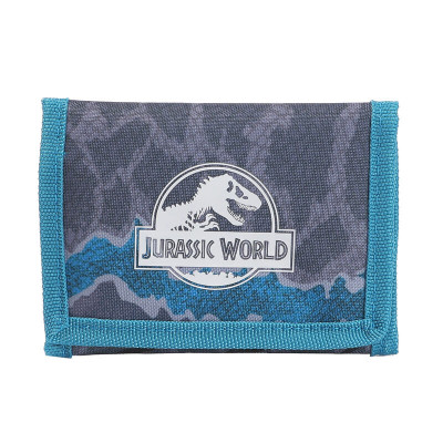 Carteira Velcro Jurassic World Azul