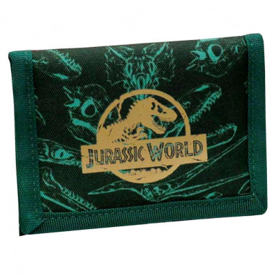 Carteira Velcro Jurassic World Verde