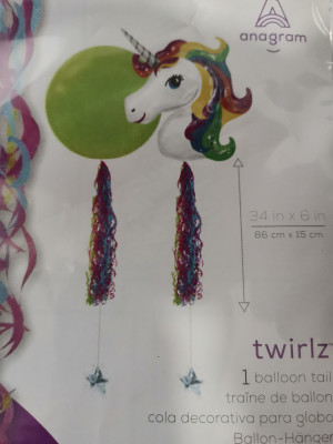 Cauda Balão Twirlz Tons Unicórnio