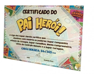 Certificado Pai Herói