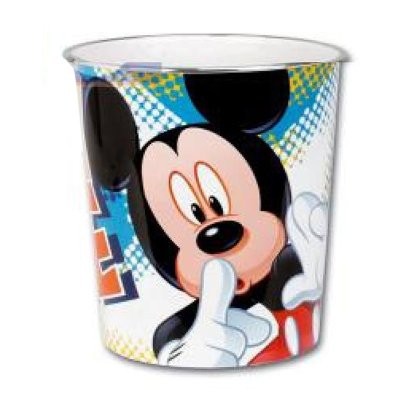 Cesto/balde 23cm Mickey Mouse - modelo azul
