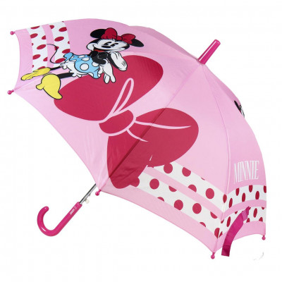 Chapéu Chuva Automático Minnie Rosa 48cm