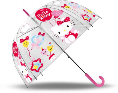 Chapéu Chuva Bolha Hello Kitty 47cm