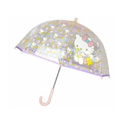 Chapéu Chuva Bolha Hello Kitty Rosa 48cm