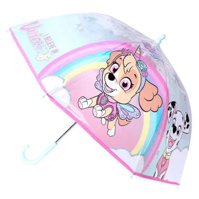 Chapéu Chuva Bolha Patrulha Pata Skye Unicorn 45cm