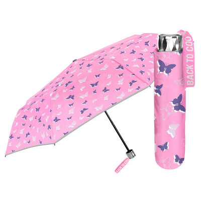 Chapéu Chuva Dobrável Borboletas 50cm