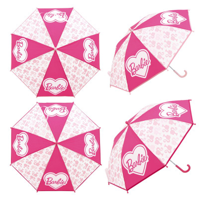 Chapéu Chuva Manual Barbie Sortido 46cm