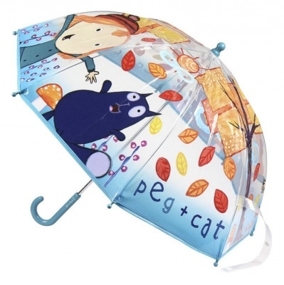 Chapéu Chuva Manual POE Peg + Cat 45cm sortido