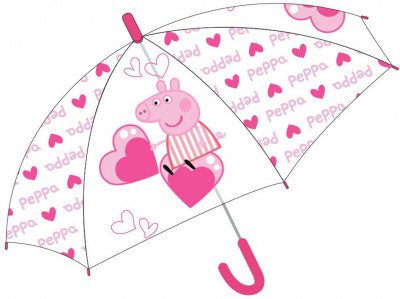 Chapéu Chuva Porquinha Peppa Manual Heart 43cm