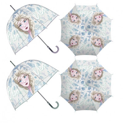 Chapéu Chuva Transparente Bolha Frozen 2 Sortido 48cm