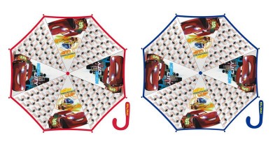 Chapéu chuva transparente Disney Cars Cup 46cm