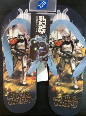 Chinelos azuis Flip-Flop dos Star Wars