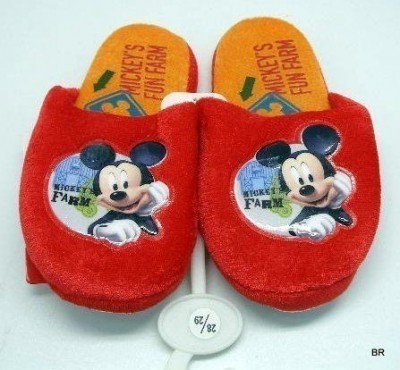 Chinelos de quarto Disney Mickey vermelho
