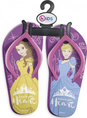 Chinelos Flip Flop Princesas Disney Heart