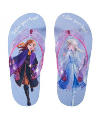 Chinelos Praia Frozen 2 Brilhantes