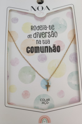 Colar Aço - Rodeia-te de Diversão na Tua Comunhão