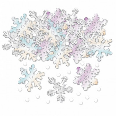 Confettis Flocos de Neve Iridescentes