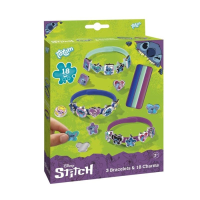 Conj. 3 Pulseiras Stitch com 18 Acessórios