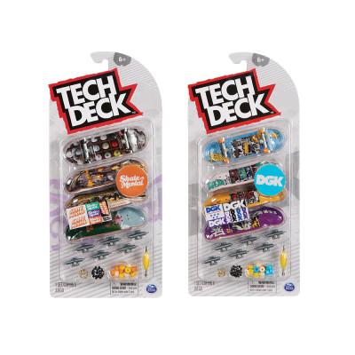 Conj 4 Tech Deck Fingerboard Skate Montagem