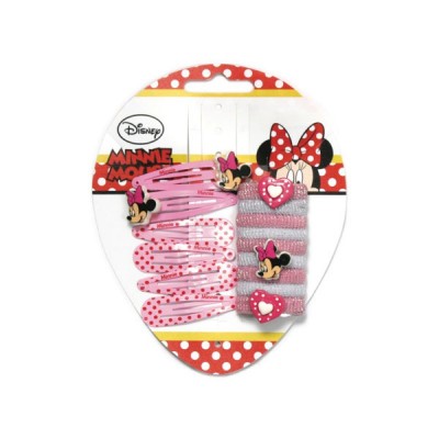 Conj. Ganchos + Elásticos Minnie