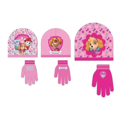 Conj. Gorro e Luvas Patrulha Pata Skye Sortido