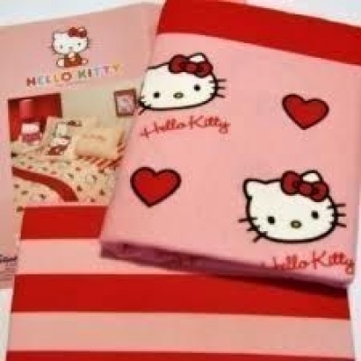 Conj.Jogo Cama Flanela Hello Kitty