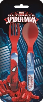 Conjunto 2 talheres plástico Spiderman Ultimate