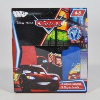 Conjunto 3 cuecas Disney Cars