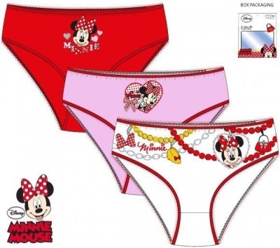 Conjunto 3 cuecas Disney Minnie