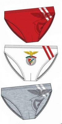 Conjunto 3 cuecas slips Benfica SLB