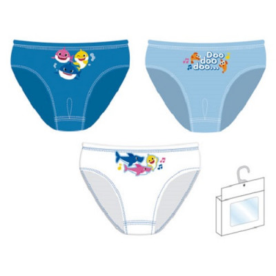 Conjunto 3 Cuecas Slips Menino Baby Shark