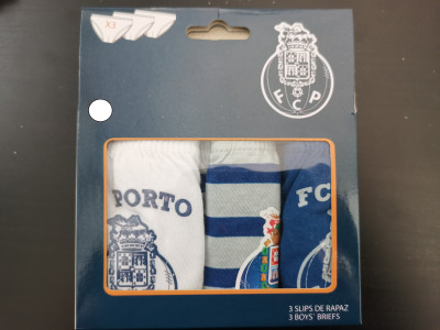 Conjunto 3 Cuecas Slips Menino Porto