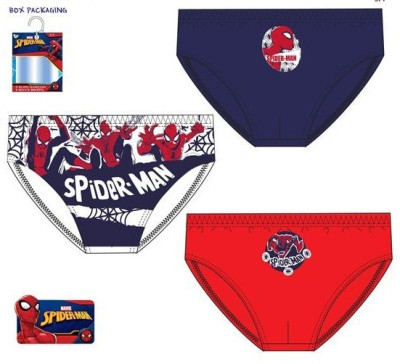 Conjunto 3 Cuecas Slips Menino Spiderman Action