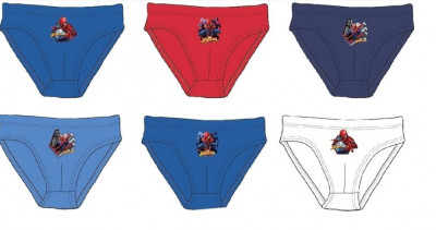 Conjunto 3 Cuecas Slips Menino Spiderman Sortido