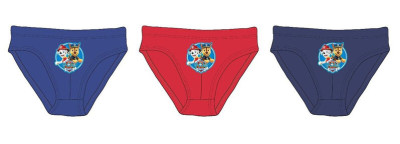 Conjunto 3 Cuecas Slips Patrulha Pata Menino