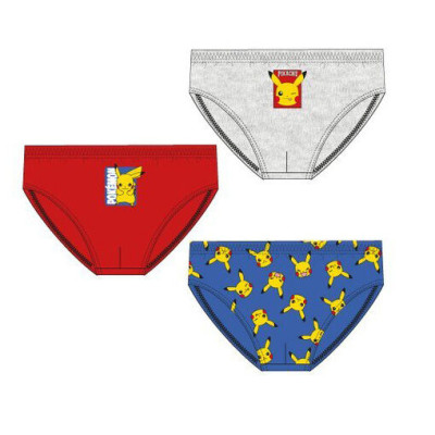 Conjunto 3 Cuecas Slips Pokémon