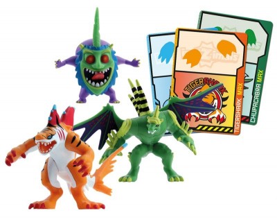 Conjunto 3 figuras Invizimals + Cartas