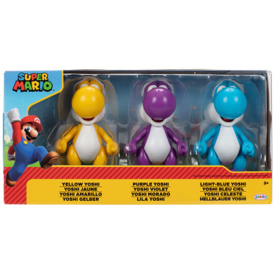 Conjunto 3 Figuras Yoshi Super Mario