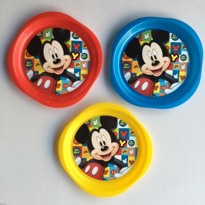 Conjunto 3 Pratos Mickey Disney