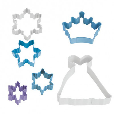 Conjunto 6 Cortadores Snow Queen