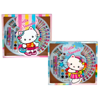 Conjunto arte Hello Sweetie 56 peças