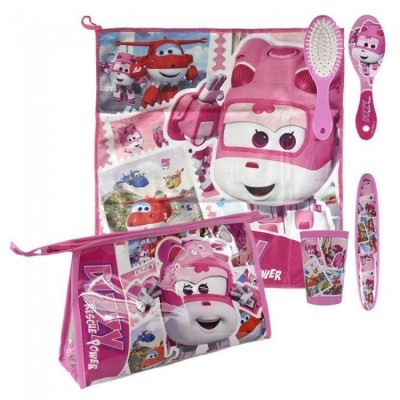 Conjunto bolsa necessaire viagem Dizzy Super Wings Rescue Power