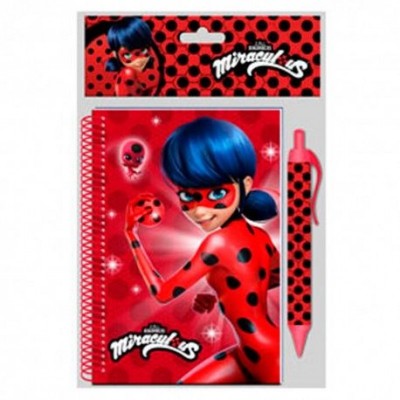Conjunto caderno + caneta de Ladybug