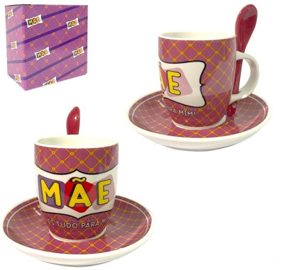 Conjunto Café Mãe Tu És Tudo Para Mim