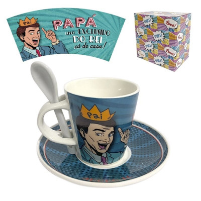 Conjunto Café Pai Rei Cá de Casa