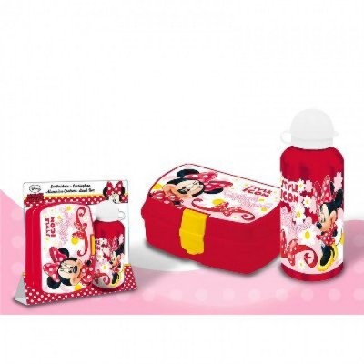 Conjunto caixa sandes + Cantil Alumínio Minnie Style Icon