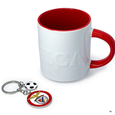 Conjunto Caneca Com Relevo + Porta Chaves Benfica Conjunto Caneca Com Relevo + Porta Chaves Benfica